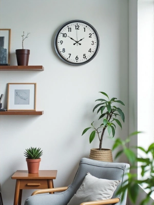 ® 36 Cm Gri Standart Dekoratif Duvar Saati