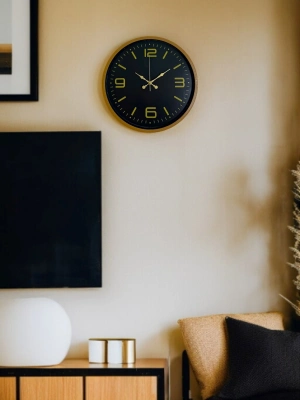 ® 36 Cm Kahverengi Dekoratif Duvar Saati