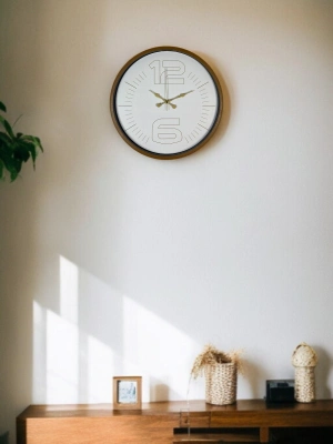 ® 36 Cm Kahverengi Dekoratif Duvar Saati