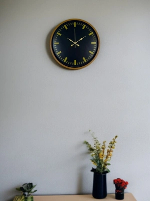 ® 36 Cm Kahverengi Modern Duvar Saati