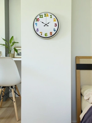 ® 36 Cm Krem Çocuk Odası Duvar Saati