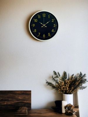 ® 36 Cm Krem Gold Rakamlı Duvar Saati