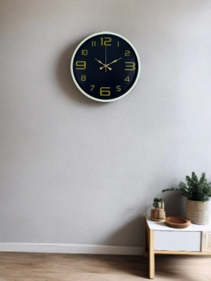 ® 36 Cm Krem Gold Rakamlı Duvar Saati