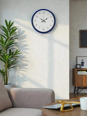 ® 36 Cm Lacivert Dekoratif Duvar Saati