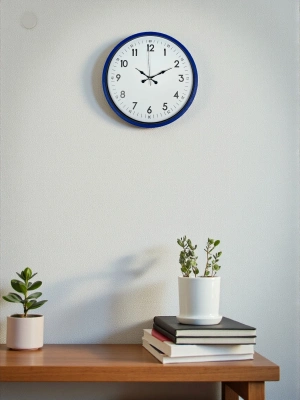 ® 36 Cm Lacivert Dekoratif Duvar Saati