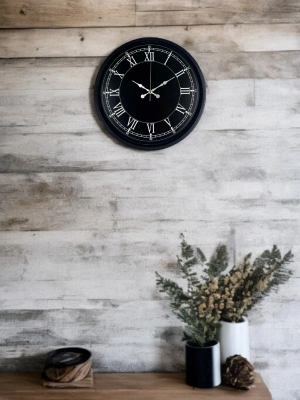 ® 36 Cm Modern Siyah Duvar Saati