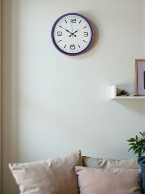 ® 36 Cm Mor Dekoratif Duvar Saati