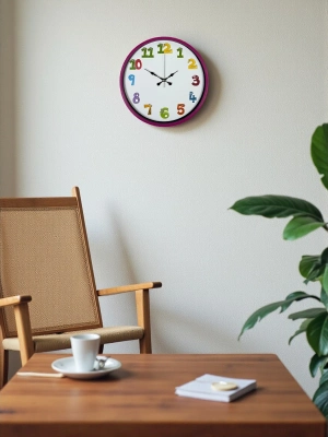 ® 36 Cm Pembe Çocuk Odası Duvar Saati