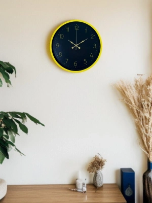 ® 36 Cm Sarı Şık Duvar Saati