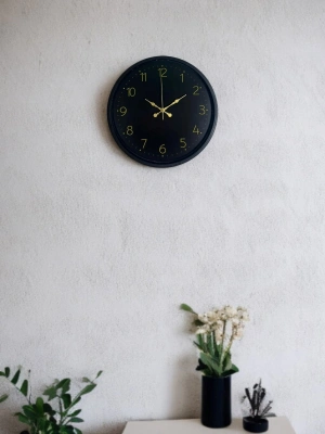 ® 36 Cm Siyah Asil Duvar Saati