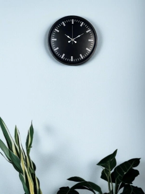 ® 36 Cm Siyah Dekoaratif Duvar Saati