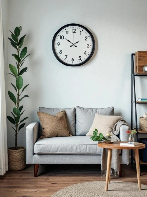 ® 36 Cm Siyah Duvar Saati