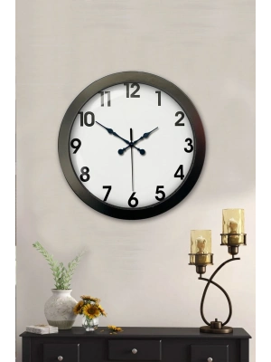 ® 36 cm Siyah Metal Standart Duvar Saati