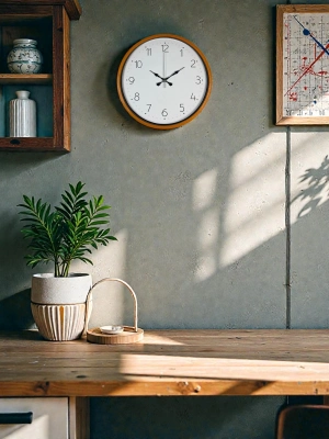 ® 36 Cm Turuncu Dekoratif Duvar Saati