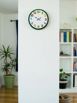 ® 36 Cm Yeşil Çocuk Odası Duvar Saati