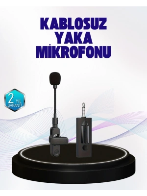 360 Derece Ses Algılamalı Type C Şarjlı Yaka Mikrofonu