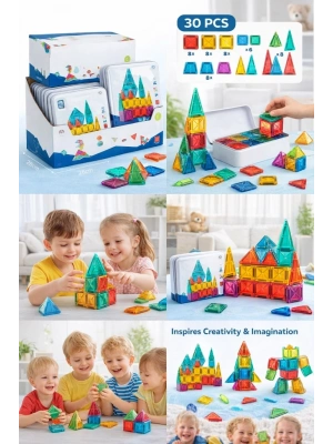 3.75CM Mini Blok Metal Kutu 24 Parça