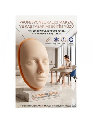 3D Kalıcı Makyaj Pratik Yüzü, Silikon Microblading Kaş Dudak Eğitim Mankeni 723165
