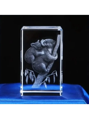 3D Kristal Koala Modeli