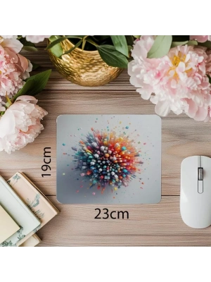 3D Küp Temalı Parlak Mouse Pad - 19x23 cm 2 mm Dikdörtgen İthal Baskılı Mouse Pad