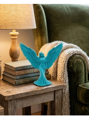 3D MELEK İNSAN TURKUAZ