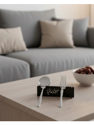 ® 3D Özel Baskı 6’lı Çatal Kaşık Tutucu Modern Sofra Aparatı