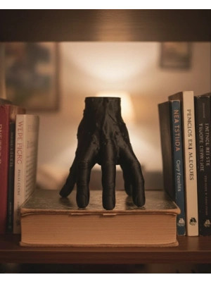 ® 3D Siyah El Tasarım Dekor 27x22 cm Büyük Boy Statement Obje