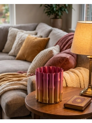 3D ÜRÜN MOR SARI VAZO