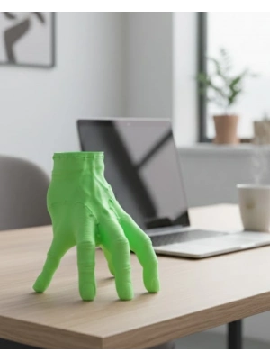 ® 3D Yeşil El Tasarım Dekor 27x22 cm Büyük Boy Şık Obje