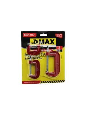 Dmax-4153 ( 3pcs ) ( Mini ) İşkence Mengene Seti ( Çelik Karbon ) ( 25-50-75mm )*72