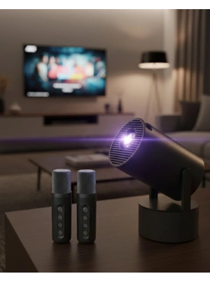 ® 3ü1 Arada Projeksiyon Karaoke ve Bluetooth Hoparlör