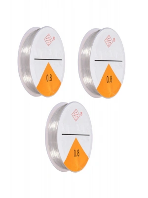 3x5 Metre Lastikli Misina Bileklik İpi 0,8 mm