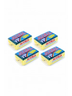 4 adet Jumbo Boy Endüstriyel Çok Amaçlı Bulaşık Süngeri  13x8x4 cm
