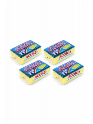 4 adet Jumbo Boy Endüstriyel Çok Amaçlı Bulaşık Süngeri  13x8x4 cm