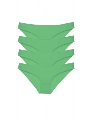 4 adet Süper Eko Set Likralı Kadın Slip Külot Yeşil