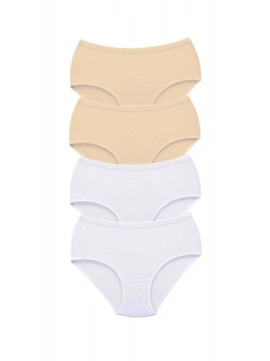 4 Adet Tutku Kadın Yüksek Bel Bato Kalın Lastik Külot S9