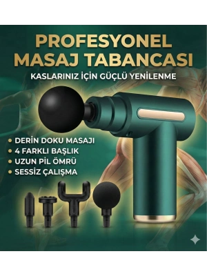 4 Başlıklı 6 Kademeli Titreşimli Şarjlı Mini Masaj Aleti