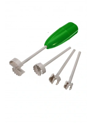 4 Başlıklı Oyma Seti Sebze Patlıcan Patates Kabak Oyacağı