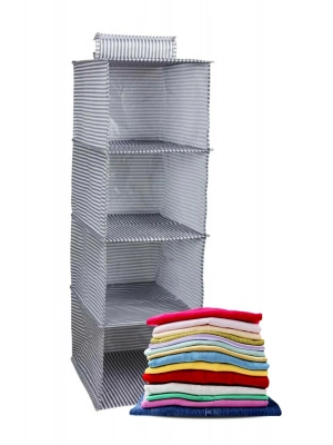  4 Gözlü Dolap Organizer Zebra Model