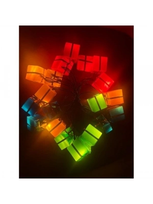 4 Metre 20 Led Pilli 2 Kademeli Hediye Kutusu Led Işık