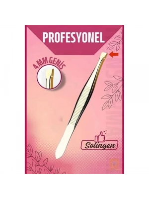 4 mm Geniş Uçlu Cımbız Çelik Solingen Professional