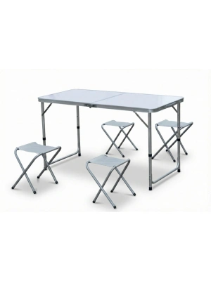 4 Sandalyeli Katlanabilir Masa Seti