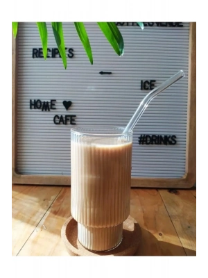 400 ML Isıya Dayanıklı Borosilikat Origami Stil Bardak - Borosilikat Bardak 1 Adet