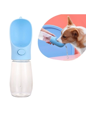 ®  450 ml Taşınabilir Butonlu Evcil Hayvan Suluğu