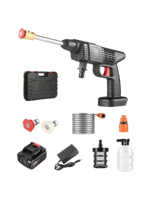 48V Şarjlı Çift Bataryalı Taşınabilir Basınçlı Yıkama Sulama Tabancası