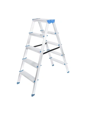5+5 Çift Basamaklı Alüminyum Metal Merdiven