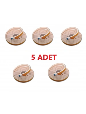 5 Adet 3 Metre Yapışkanlı Kapı Bandı Isı Yalıtım Süngeri