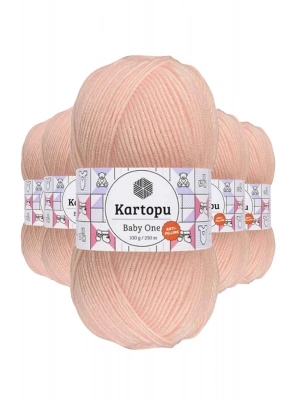 5 Adet Baby One Tüylenmeyen El Örgü İpi Yünü Pembe K699