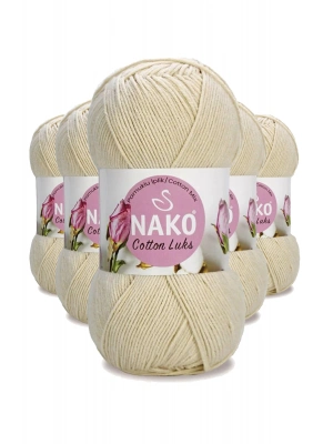 5 Adet Cotton Lüks Yelek Tunik Kazak Bluz Hırka İpi Yünü Açık Bej 97543