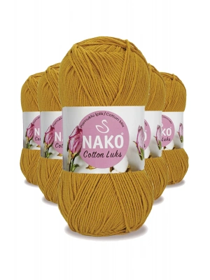 5 Adet Cotton Lüks Yelek Tunik Kazak Bluz Hırka İpi Yünü Hardal 97555